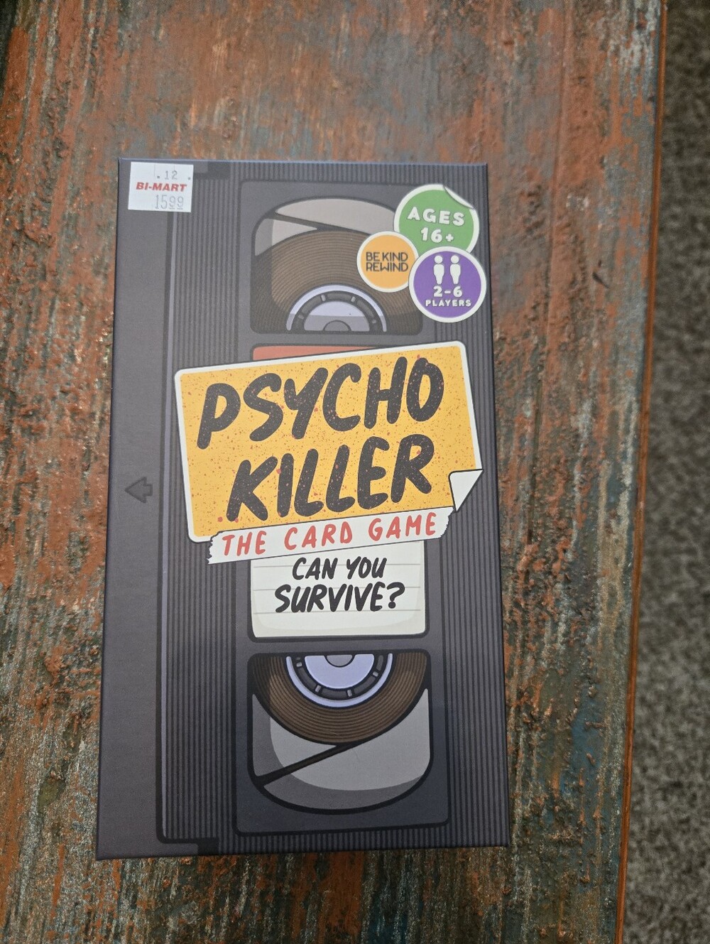 New In Box- Psycho Killer Card Game - Black